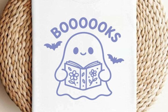 Boooooks Halloween Book Lover Line Art Review