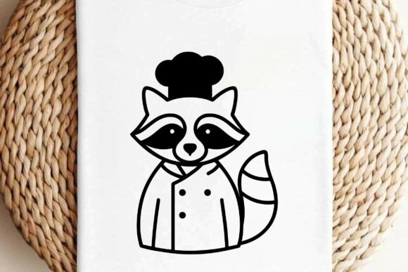 Chef Raccoon Silhouette Vector Clipart Review