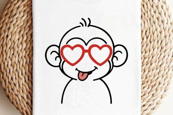 Cute Baby Monkey Face SVG Clipart Vector Review