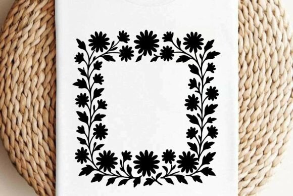 Daisy Floral Frame Clipart Vector Design Review