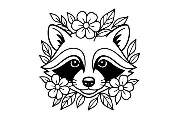Floral Raccoon Head Clipart Vector Embroidery Review