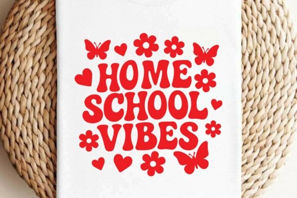 Homeschool Vibes SVG PNG T-shirt Design Review
