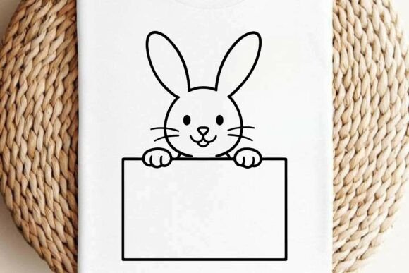 Peeking Bunny Free Clipart Vector