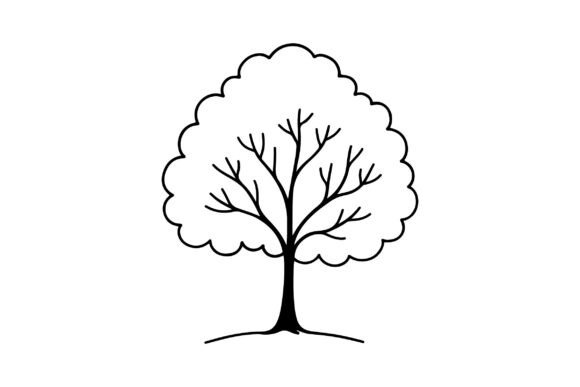 Tree Clipart Vector Silhouette Design Review